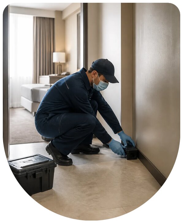 Комплексная дератизация отеля с гарантией в Кохме